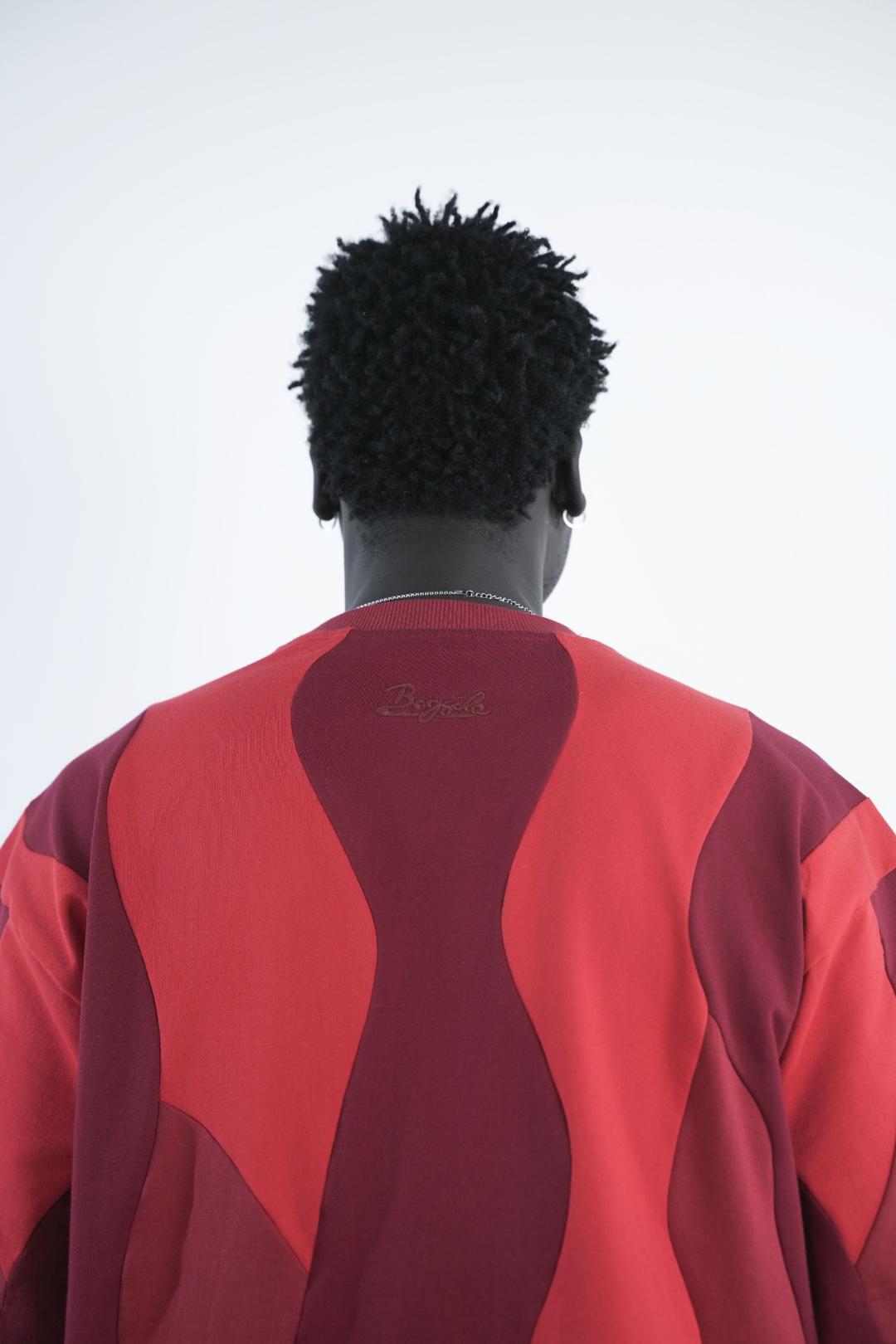 BOGSILA RED WAVY T-SHIRT
