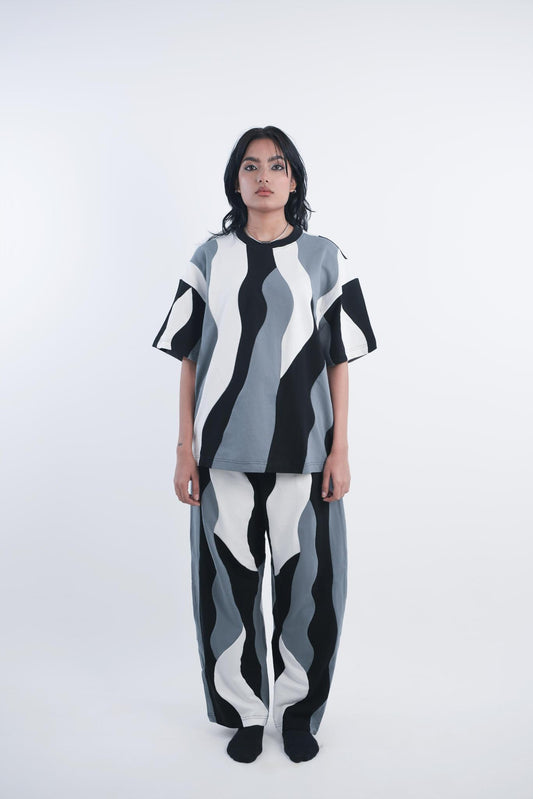 BOGSILA BLACK WAVY CO-ORD