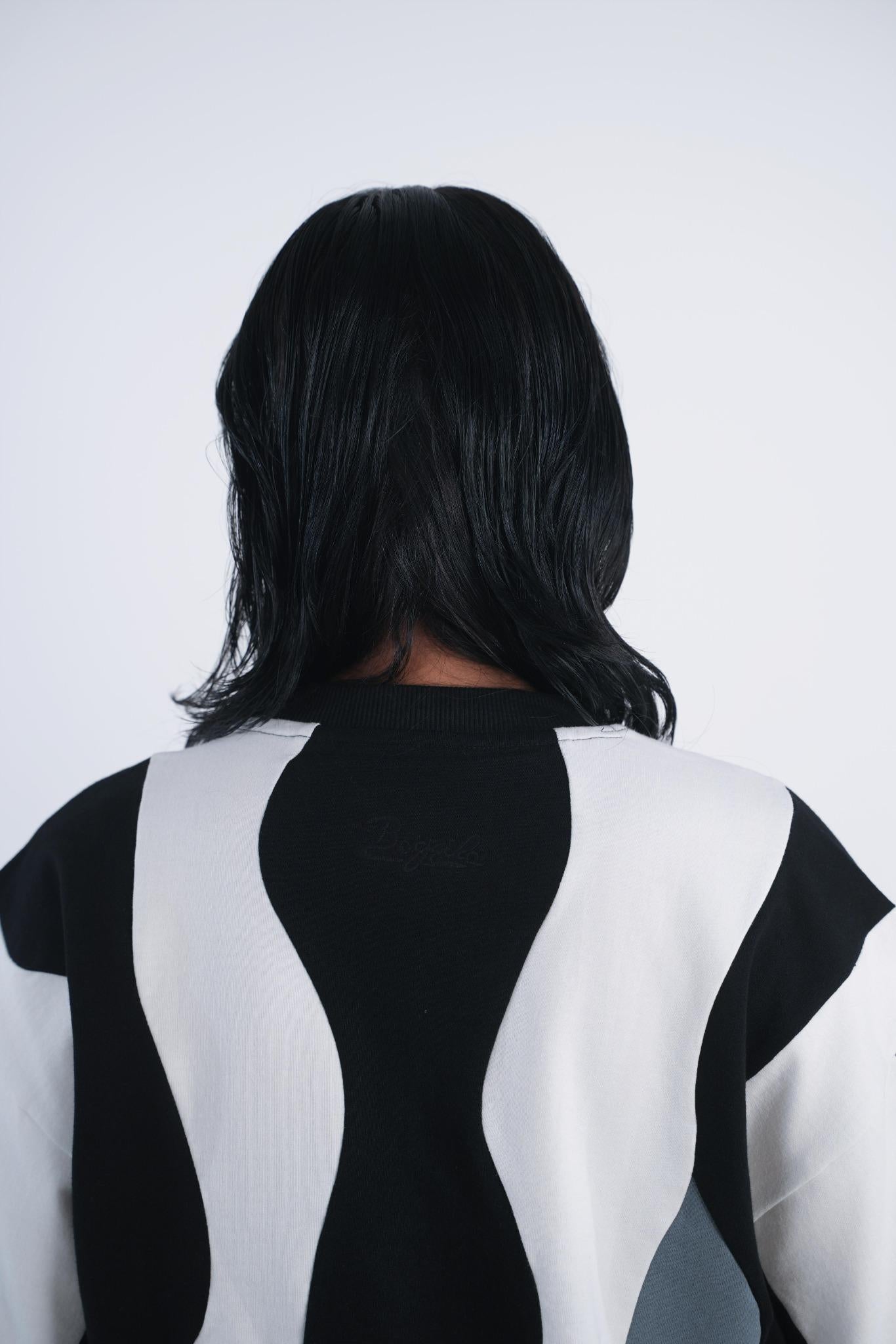 BOGSILA BLACK WAVY T-SHIRT