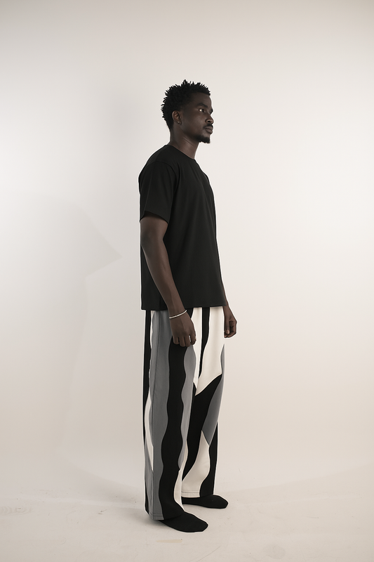 BOGSILA BLACK WAVY BOTTOMS