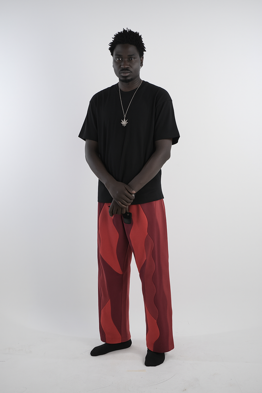 BOGSILA RED WAVY BOTTOMS