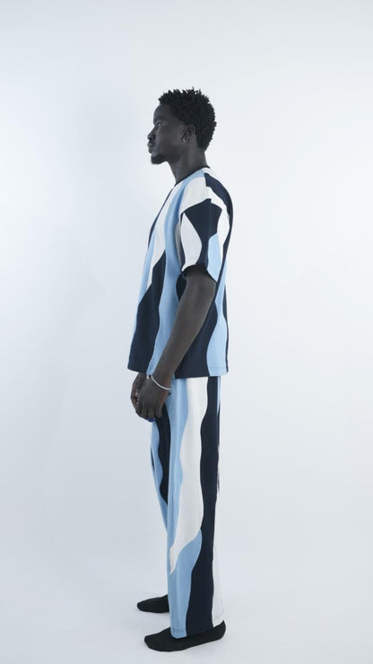BOGSILA BLUE WAVY CO-ORD