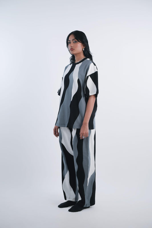 BOGSILA BLACK WAVY CO-ORD