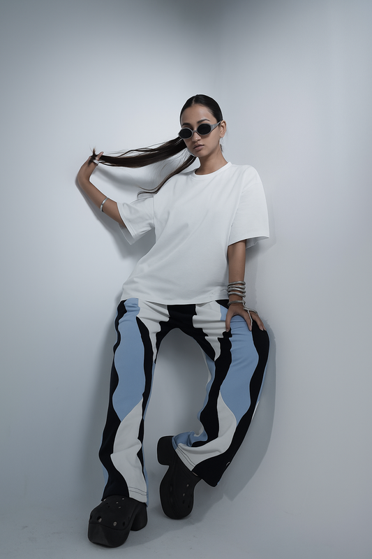 BOGSILA BLUE WAVY BOTTOMS